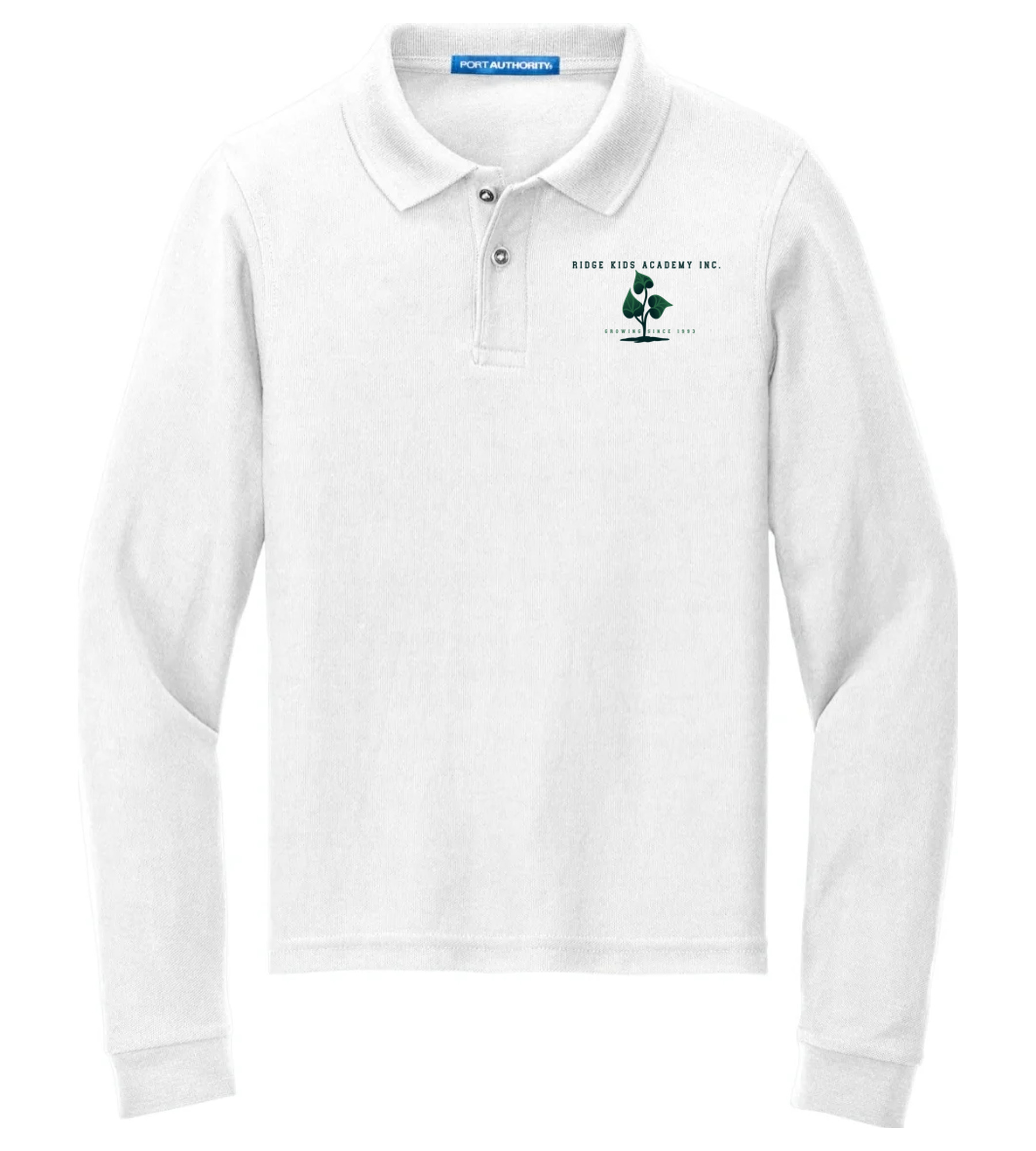 Port Authority Youth Long Sleeve Silk Touch Polo